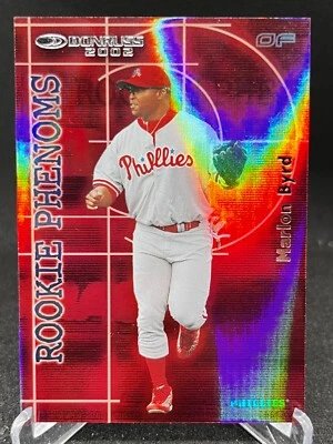 2002 Donruss Rookies Phenoms #25 Marlon Byrd 0466/1000 - Image 1 of 2