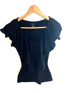 Brandneu mit Etikett Größe XS Yummie Bauch formende 2-lagige Bluse Top Rüschen Bauch Kontrolle - Bild 1 von 7