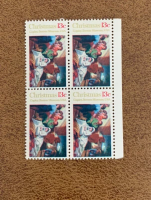 USA Stamp SCOTT #1701 Nativity - John Singleton Copley 1976 13c - Block of 4 MNH - Image 1 of 2