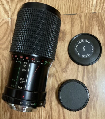 Minolta SRC Mount Super Albinar Auto Zoom MC F=80-205mm f4.5 Macro Lens 35mm SLR - Image 1 of 4