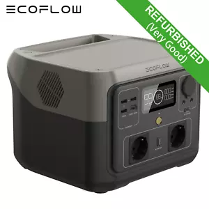 ECOFLOW RIVER 2 MAX 512Wh Powerstation 1000W max Tragbare Camping Solargenerator - Bild 1 von 20