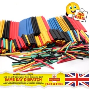 328pc Assorted Heat Shrink Cable Wire Tubing Tube Sleeve Kit Car Electrical Wrap - Picture 1 of 2