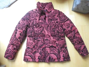 Desigual Damen Mädchen Winterjacke rot schwarz XS S 36 38 176 - Bild 1 von 5