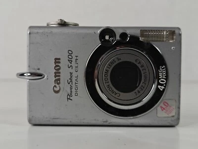 Canon PowerShot S400 4.0 Digital Elph 4.0 Mega Pixels UNTESTED AS IS FOR PARTS! - Image 1 of 4