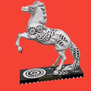 Die Spur der bemalten Ponys "Kaiserin der Winde" Enesco 8" groß einheimische Kunst - Bild 1 von 8