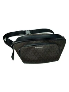 MICHAEL KORS SHOULDER BAG PVC Brown MONOGRAM 37U1LCOY9B Used - Picture 1 of 5