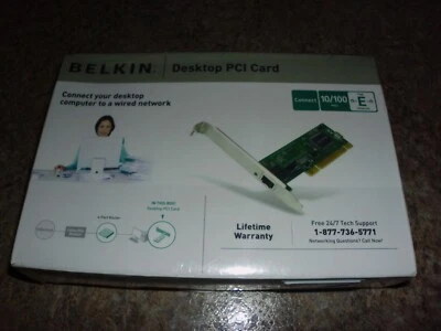 BELKION Desktop PCI Card,10/100Mbps Ethernet,  New - Image 1 of 3