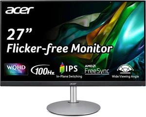 CB272U Ebmiiprx 27" WQHD 2560 X 1440 Home Office Monitor | AMD Freesync | 1Ms VR - Picture 1 of 12