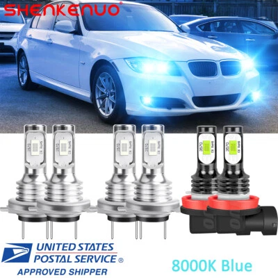 Combo faros LED + faros antiniebla para BMW 323i 328i 335i 340i xDrive 8000K Foto 1 de 4