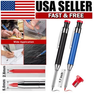 18-Refill Carpenter Pencils Long Nose Woodworking Tools Marking for Pros - Picture 1 of 10
