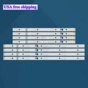 8Pcs LED Strips For LG 43UG620V 43UJ620V 43UJ6200-UA CRH-A4330300104L6CN_Rev1.0 - Picture 1 of 9
