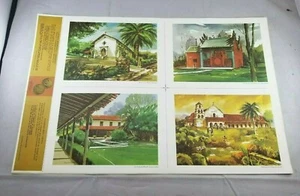 Standard Oil of CA Bicentennial Print Series 1969  / Mission San Rafael-Joss Hse - Picture 1 of 12