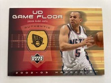 2002-03 Upper Deck UD Game Floor Hardcourt Materials Jason Kidd #JK-F
