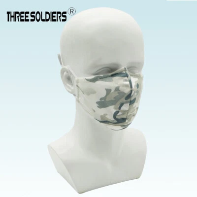 Outdoor Camo Face Mask Adjustable Washable Breathable Reusable for Women Men US - Image 1 of 4