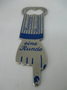 Vintage DDR Camping Stahlbrode drehbares Kneipenspiel Eine Runde mit Öffner - Bild 1 von 4