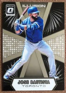 2016 Donruss Optic Illusion Jose Bautista Toronto Blue Jays #I-4 Insert - Picture 1 of 2