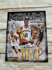 KAWHI LEONARD San Antonio Spurs Licensed Photofile 8x10 Photo Finals MVP - Picture 1 of 2