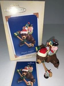 2005 Hallmark Keepsake Ornament Hockey Thrills Nick & Christopher #2 Christmas - Picture 1 of 11