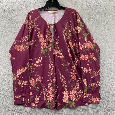 Blusa eShakti Wayward Fancies para mujer 1X Top manga larga floral* Foto 1 de 4