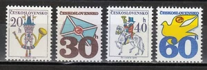 Czechoslovakia 1974 MNH Mi 2228x-2231x Sc 1968-1971 normal paper Postal History - Picture 1 of 1