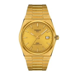 BRAND NEW Tissot PRX Powermatic 80 Men's 40mm Gold Watch T137.407.33.021.00 - Picture 1 of 3