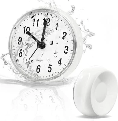 Waterproof Bathroom Shower Clock with Large Suction Cup for Toilet Kitchen - Image 1 of 4