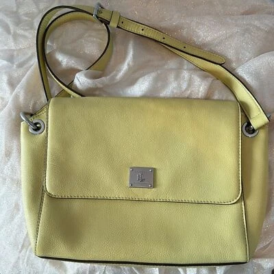 Bolso Bandolera Ralph Lauren Agdon Gasa Limón Foto 1 de 4