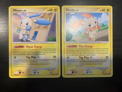 Minun 32/132 & Plusle 36/132 LP Lot Secret Wonders - Image 1 of 4