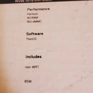 Dell Wyse 5070 Thin Client Celeron 4GB Ram 16gb New In Box - Picture 1 of 8