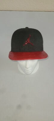 Jordan Jumpman Sombrero Juvenil Ajustable Snapback Ala Plana Rojo Sobre Negro Algunos... Foto 1 de 4