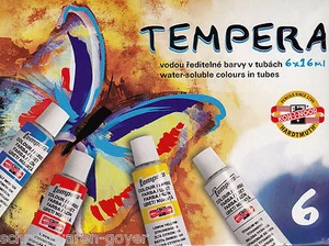 Schulmalfarbe Tempera-Farbe 6er Etui 6 Farben in der Tube (6x16 ml) (4,48€/100ml - Bild 1 von 1