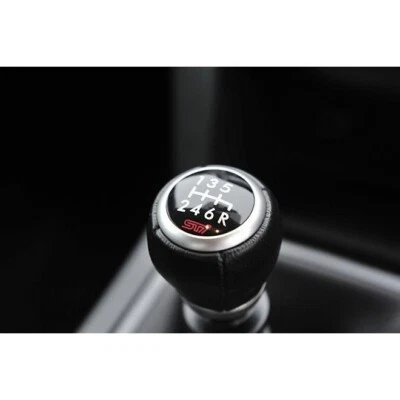 Subaru ST35022ST170 Impreza WRX STI 6 Speed Manual Leather Gear Shift Knob New - Image 1 of 2