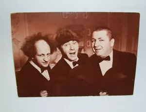 1982 Vintage Postcard Three Stooges Larry Moe and Curly Columbia Pictures - Picture 1 of 2