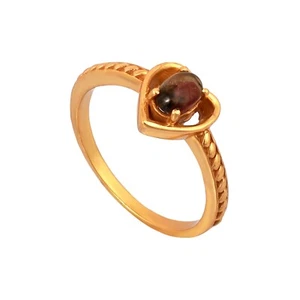 Natural Heart Rare Bi color Tourmaline 925 Sterling Silver Ring Sz 7.5 US, Gift - Bild 1 von 9