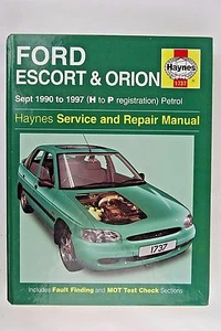 1990-1997(H-P) FORD ESCORT /ORION PETROL HAYNES WORKSHOP MANUAL 1737 - Picture 1 of 4