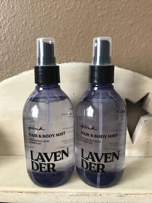 Bruma para cabello y cuerpo Pink By VS "LAVANDA" x2 8 fl oz ácido hialurónico Vit B5 NUEVO Foto 1 de 4