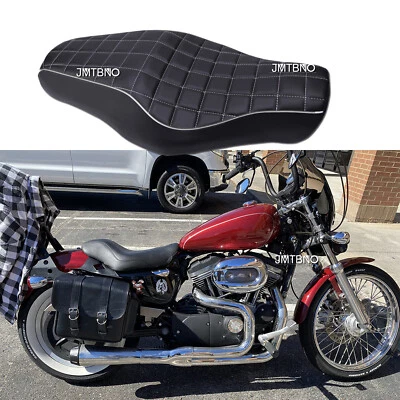 Asiento de dos asientos para conductor pasajero para Harley Iron 883 1200 Sportster 1200 enrejado EE. UU. Foto 1 de 4