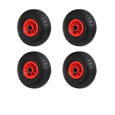 STRICKER-ROLLEN 4 Stück Luftrad 260x85 B 25 Reifen 3.00-4 Sackkarrenrad Sackkarren Bollerwagen