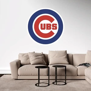 Cubs Logo - Baseball Team Removable Wall Decal  - Picture 1 of 1