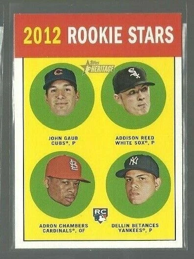 2012 Topps Heritage #54A John Gaub RC/Addison Reed RC/Adron Chambers RC (r 66029 - Image 1 of 1