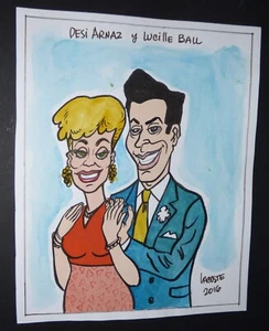 LUCY y DESI / Dibujo Habana Cuba de LACOSTE / de Galería de Arte de Carteles Cubanos - Imagen 1 de 5