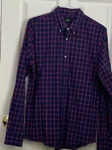 Men's Jack Spade Blue 100% Cotton Large L/S Shirt - Picture 1 of 2