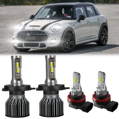 Combo faros LED haz alto/bajo + bombillas antiniebla para Mini Cooper 2015-2019 Foto 1 de 4