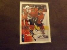 1998-99 Upper Deck MVP Daniel Cleary Autographed Card