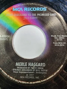 Merle Haggard From Graceland to the Promised Land / Are You Lonesome GOOD F41 - Picture 1 of 2
