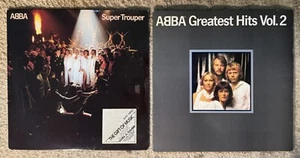 ABBA Lot of 2 Vinyl Record LP Albums - Super Trouper & Greatest Hits Vol. 2 - Picture 1 of 2