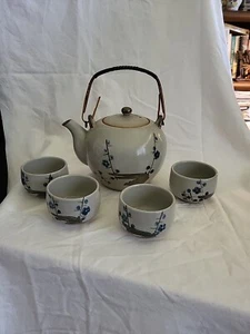 Japanese Tea Set 8 PC. 70 Yr. Old Antique No Chips Marked A Must Have - Picture 1 of 18