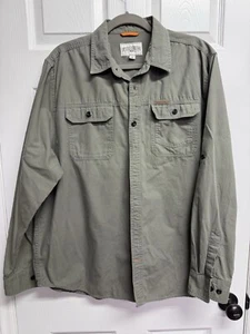 Field and Stream Shirt Mens Large Tan Button Down Hunting Outdoor Utility Fish - Picture 1 of 10