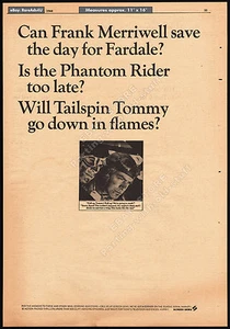 TAILSPIN TOMMY__Original 1966 Trade AD / TV promo / poster__Screen Gems__serial - Picture 1 of 1
