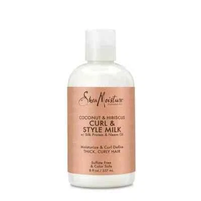 shea moisture coconut and hibiscus curl & style milk 8fl oz / 237ml